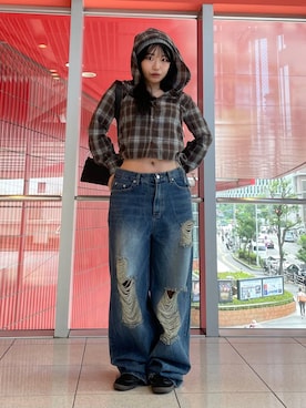 「LMCのアイテム」を使った、kanachan0000さん（レディース・155cm）の秋コーディネート