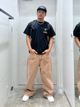 「アイテム（パンツ）」を使った、CHRISさん（メンズ・172cm）の夏コーディネート