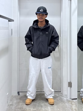 「アイテム（スウェットパンツ）」を使った、CHRISさん（メンズ・172cm・20代）の夏コーディネート
