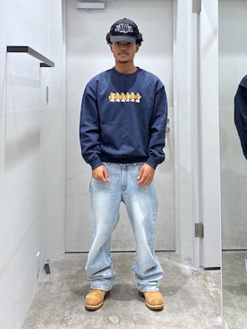 「アイテム（パンツ）」を使った、CHRISさん（メンズ・172cm）の夏コーディネート