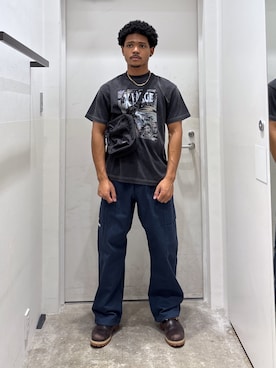 「アイテム（パンツ）」を使った、CHRISさん（メンズ・172cm）の夏コーディネート