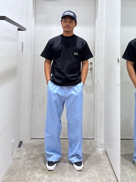 「アイテム（トップス）」を使った、CHRISさん（メンズ・172cm）の夏コーディネート