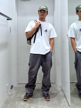 「アイテム（バッグ）」を使った、CHRISさん（メンズ・172cm）の夏コーディネート
