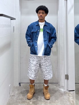 「アイテム（その他アウター）」を使った、CHRISさん（メンズ・172cm）の秋コーディネート