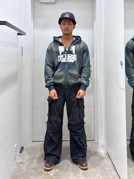 「アイテム（帽子）」を使った、CHRISさん（メンズ・172cm）の夏コーディネート