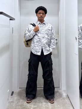 「アイテム（パンツ）」を使った、CHRISさん（メンズ・172cm）の夏コーディネート
