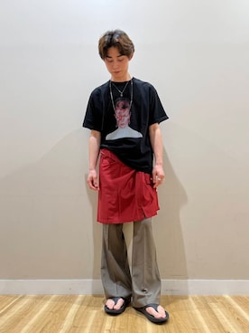 「アメカジコーデ」｜「アイテム（サンダル）」を使った、kanzakiさん（メンズ・174cm）の夏コーディネート