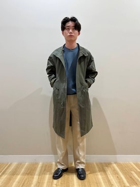 「アイテム（モッズコート）」を使った、kanzakiさん（メンズ・174cm）の秋コーディネート