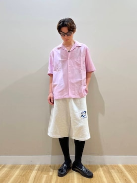 「アイテム（メガネ）」を使った、wearkanzakiさん（メンズ・174cm）の夏コーディネート