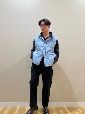 「ブーツスタイル」｜「アイテム（その他アウター）」を使った、kanzakiさん（メンズ・174cm）の秋コーディネート