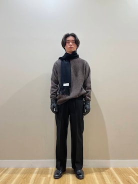 「アイテム（手袋）」を使った、kanzakiさん（メンズ・174cm）の冬コーディネート