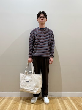 「SMELLY（スメリー）のアイテム」を使った、kanzakiさん（メンズ・174cm）の秋コーディネート