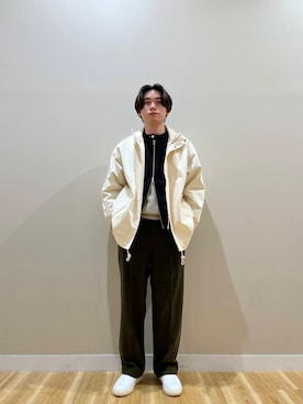 「アイテム（モッズコート）」を使った、kanzakiさん（メンズ・174cm）の冬コーディネート