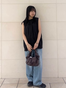 「ASICS（アシックス）のアイテム」を使った、chihiroさん（レディース・153cm）の夏コーディネート