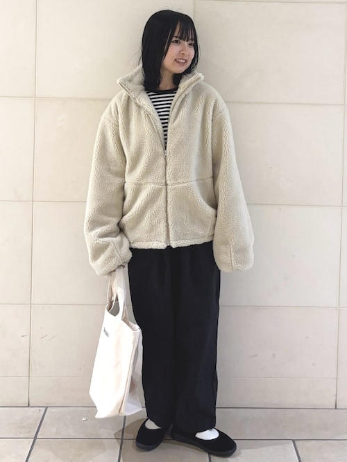 セール】ZIPボアブルゾン|冬服/アウター/カジュアル/お出かけ（その他