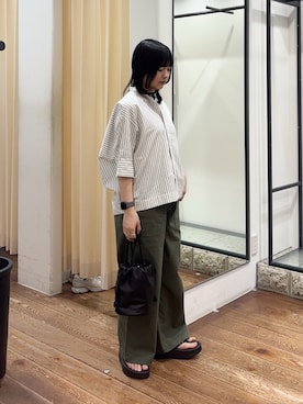 「FORK&SPOON（フォークアンドスプーン）のアイテム（トップス）」を使った、chihiroさん（レディース・153cm）の春コーディネート
