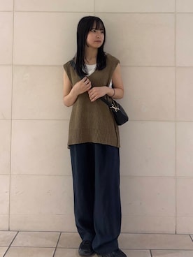 「ASICS（アシックス）のアイテム」を使った、chihiroさん（レディース・153cm）の夏コーディネート