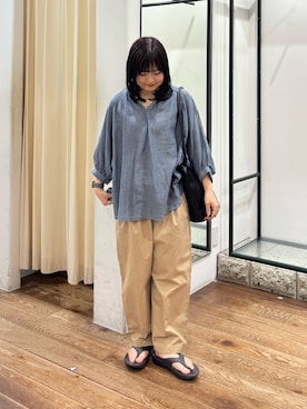 「MARCO BIANCHINI（マルコビアンチーニ）のアイテム」を使った、chihiroさん（レディース・153cm）の夏コーディネート