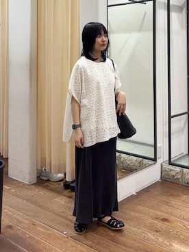 「MARCO BIANCHINI（マルコビアンチーニ）のアイテム」を使った、chihiroさん（レディース・153cm）の春コーディネート