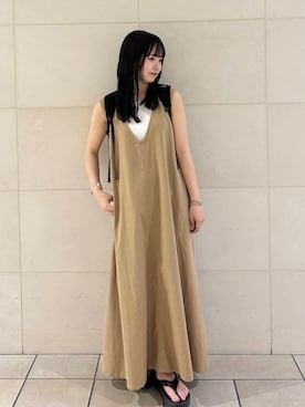「新作」｜「アイテム（ワンピース）」を使った、chihiroさん（レディース・153cm）の夏コーディネート