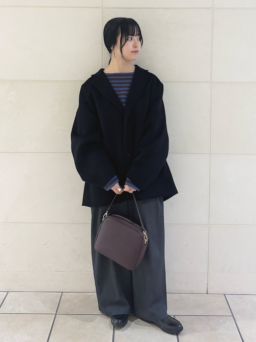 ORCIVAL　BOATNECK LONG-SLEEVE CROPPED PULLOVER