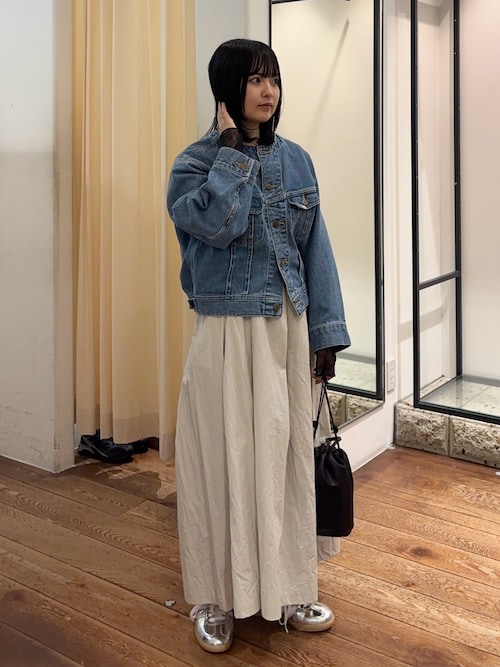 セール】袖ドット柄切替ロングスリーブTシャツ（Tシャツ/カットソー