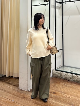 「URBAN RESEARCH DOORS（アーバンリサーチドアーズ）のアイテム（トートバッグ）」を使った、chihiroさん（レディース・153cm）の秋コーディネート