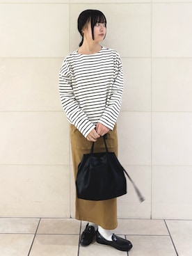 「アイテム（レインシューズ）」を使った、chihiroさん（レディース・153cm）の秋コーディネート