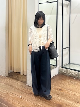 「MARCO BIANCHINI（マルコビアンチーニ）のアイテム」を使った、chihiroさん（レディース・153cm）の夏コーディネート