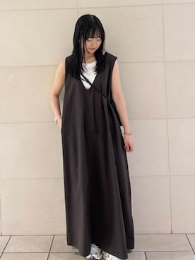 「新作」｜「アイテム（ワンピース）」を使った、chihiroさん（レディース・153cm）の夏コーディネート