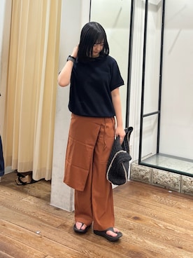 「URBAN RESEARCH DOORS（アーバンリサーチドアーズ）のOOFOS　OORIGINAL（サンダル、ブラック系）」を使った、chihiroさん（レディース・153cm）の春コーディネート