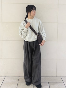 「URBAN RESEARCH DOORS（アーバンリサーチドアーズ）の2WAYスクエアショルダーバッグ（ショルダーバッグ）」を使った、chihiroさん（レディース・153cm）の秋コーディネート