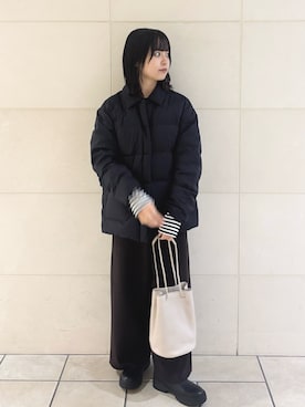 「アイテム（その他アウター）」を使った、chihiroさん（レディース・153cm）の秋コーディネート