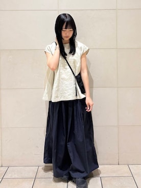 「On（オン）のアイテム」を使った、堂領千尋さん（レディース・153cm）の夏コーディネート