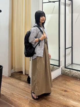 「URBAN RESEARCH DOORS（アーバンリサーチドアーズ）のOOFOS　OORIGINAL（サンダル、ブラック系）」を使った、chihiroさん（レディース・153cm）の春コーディネート