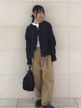 「アイテム（レインシューズ）」を使った、chihiroさん（レディース・153cm）の夏コーディネート