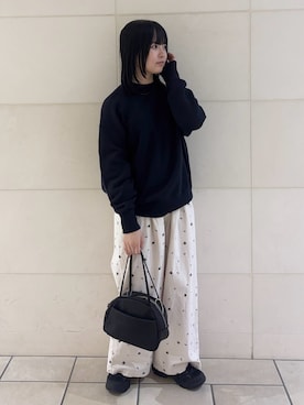 「SMELLY（スメリー）のアイテム」を使った、chihiroさん（レディース・153cm）の春コーディネート