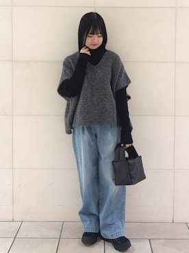 chihiroさん（レディース・153cm）の冬コーディネート