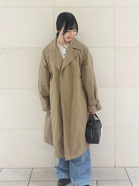 「アイテム（ボストンバッグ）」を使った、chihiroさん（レディース・153cm）の秋コーディネート