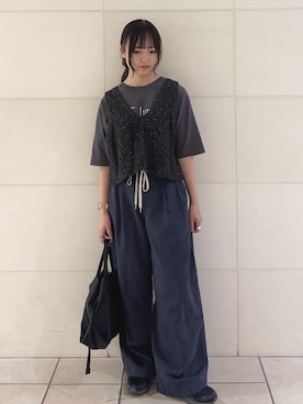 「アイテム（スニーカー）」を使った、chihiroさん（レディース・153cm）の夏コーディネート