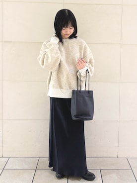 「アイテム（その他トップス）」を使った、chihiroさん（レディース・153cm）の秋コーディネート