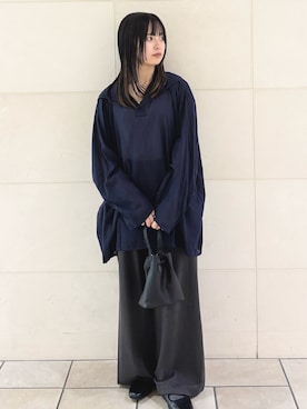 「URBAN RESEARCH DOORS（アーバンリサーチドアーズ）のスクエアトゥリボンミュール（サンダル）」を使った、chihiroさん（レディース・153cm）の夏コーディネート