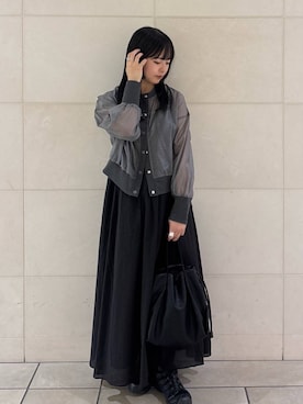 「newarrival」｜「アイテム（ブルゾン）」を使った、chihiroさん（レディース・153cm）の夏コーディネート