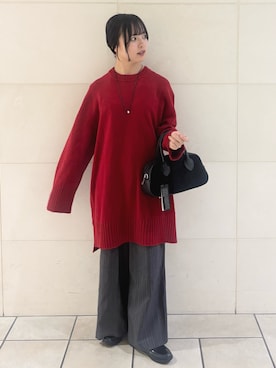 「アイテム（レインシューズ）」を使った、chihiroさん（レディース・153cm）の秋コーディネート