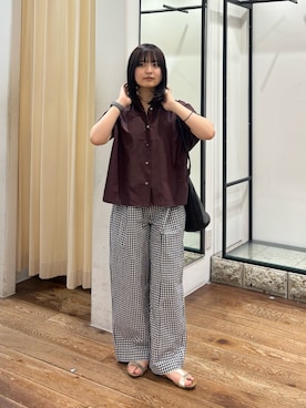 「MARCO BIANCHINI（マルコビアンチーニ）のアイテム」を使った、chihiroさん（レディース・153cm）の夏コーディネート
