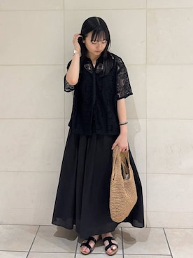 「新作」｜「アイテム（ワンピース）」を使った、chihiroさん（レディース・153cm）の夏コーディネート