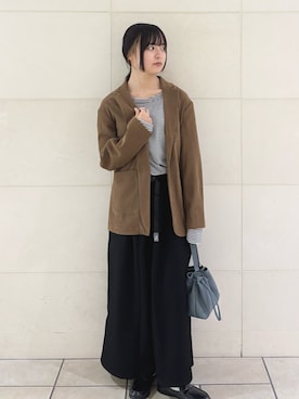 「アイテム（レインシューズ）」を使った、chihiroさん（レディース・153cm）の秋コーディネート