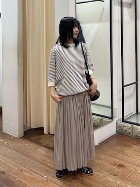 「MARCO BIANCHINI（マルコビアンチーニ）のアイテム」を使った、chihiroさん（レディース・153cm）の春コーディネート