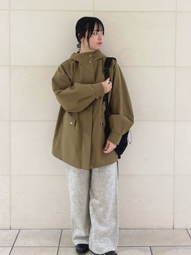 「URBAN RESEARCH DOORS（アーバンリサーチドアーズ）の防風/撥水ドロストフーディ（その他アウター）」を使った、chihiroさん（レディース・153cm）の秋コーディネート