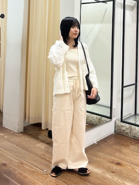 「MARCO BIANCHINI（マルコビアンチーニ）のアイテム」を使った、chihiroさん（レディース・153cm）の春コーディネート